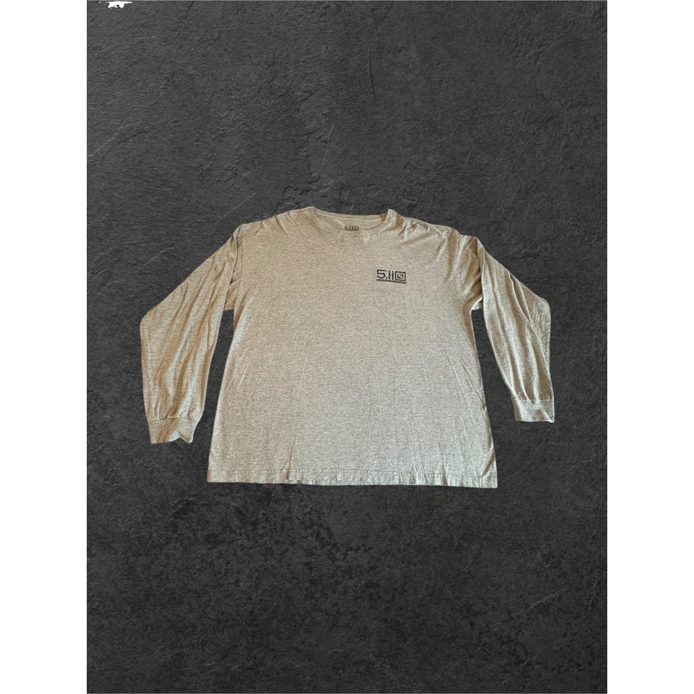 5.11 Tactical Long Sleeve T-Shirt Mens XL Grey Always Be Ready Graphic